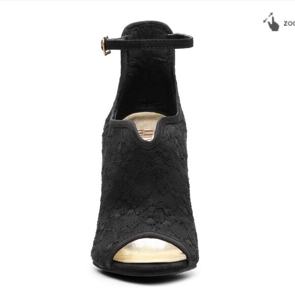 Mix No 6 black Muse Pumps / Heels / Peep toe / shoe - Picture 9 of 11